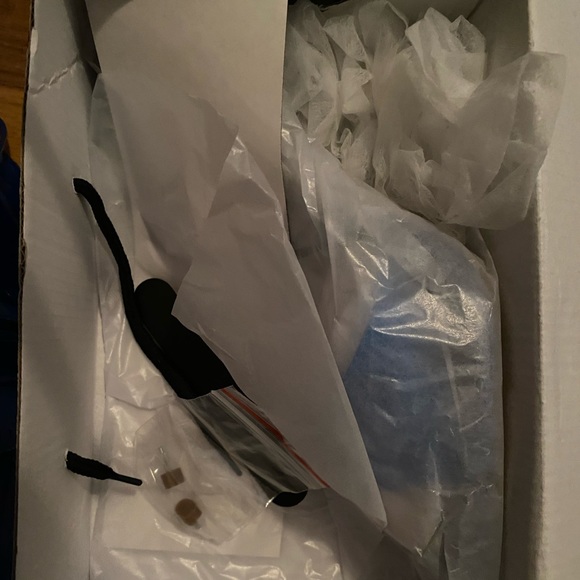 Fashion nova gladiator blue clear wrap tie up slides heels sandals - Picture 10 of 11